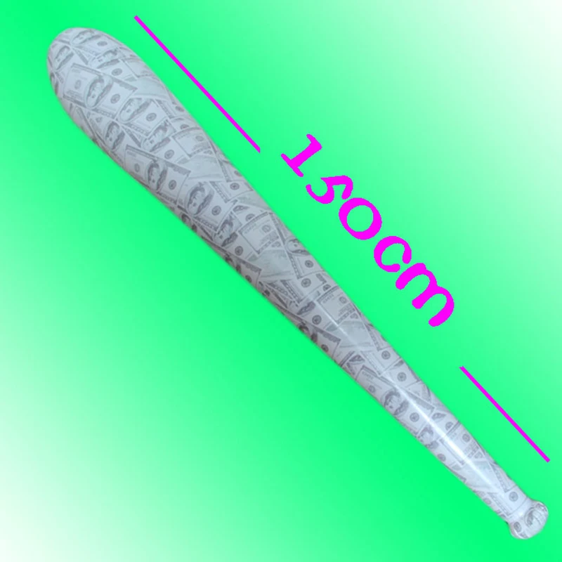 150CM Inflatable Dollar-pattern Baseball Bat Children Toy Inflated Hammer Stick Party Supply Favor Birthday Gift Blow Up Ballon
150CM Inflatable Dollar-pattern Baseball Bat Children Toy Inflated Hammer Stick Party Supply Favor Birthday Gift Blow Up Ballon