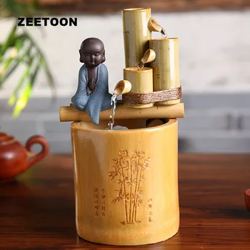 Little monk Bamboo Mini Fountain Water Features Feng Shui Lucky Desktop Home Decor Water Cycle Ornament Business Birthday Gift
Little monk Bamboo Mini Fountain Water Features Feng Shui Lucky Desktop Home Decor Water Cycle Ornament Business Birthday Gift