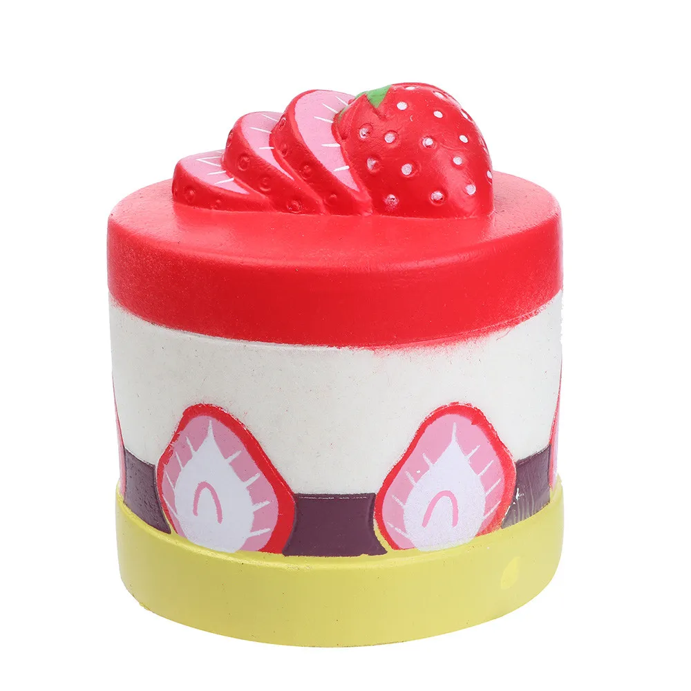 Фото Мягкие игрушки клубника торт ароматизированный сжимает милый снятие стресса