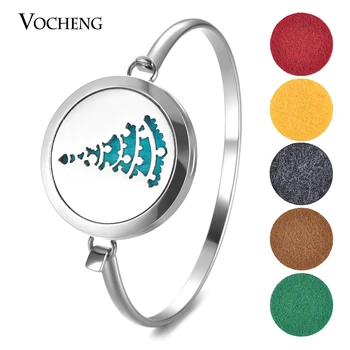 10pcs/lot Essential Oil Diffuser Bracelet Christmas Tree Stainless Steel Perfume Locket Bangle 2 Styles with Felt Pads VA-727*10
10pcs/lot Essential Oil Diffuser Bracelet Christmas Tree Stainless Steel Perfume Locket Bangle 2 Styles with Felt Pads VA-727*10