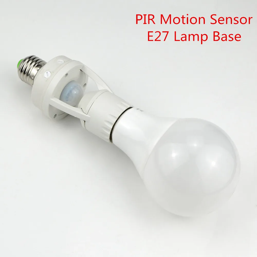 PIR Motion Sensor Lamp Base 360 Degrees E27 Plug Holder Bulb Socket LED Light Sensor Switch Base Lamp Holder Day & Night 2 Modes
PIR Motion Sensor Lamp Base 360 Degrees E27 Plug Holder Bulb Socket LED Light Sensor Switch Base Lamp Holder Day & Night 2 Modes