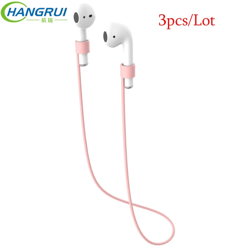 

3pcs Silicone Anti-Lost Hanging Neck Rope Sports Headphone Accessories for Huawei Flypods Freebuds2 Wireless Earphone Headset