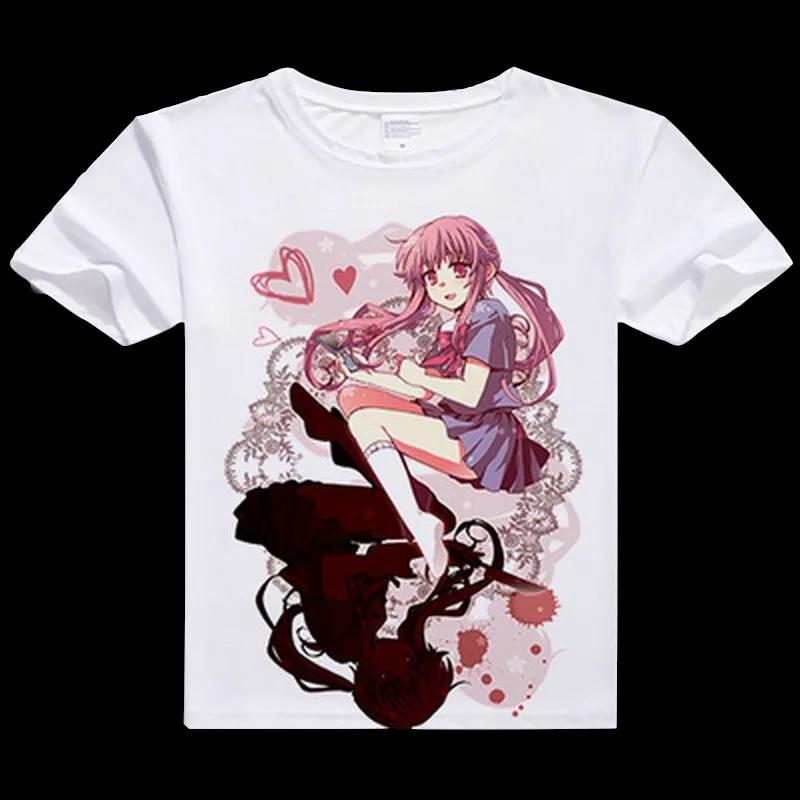Anime Future Diary T Shirt men Mirai Nikki Short Sleeve Cartoon Gasai Yuno T-Shirt Cosplay Costume FASHION MEN T-SHIRT GIRL TOPS
Anime Future Diary T Shirt men Mirai Nikki Short Sleeve Cartoon Gasai Yuno T-Shirt Cosplay Costume FASHION MEN T-SHIRT GIRL TOPS