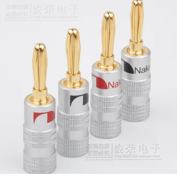 Pure copper plating banana head, horn line joint stereo audio line, speaker amplifier line plug, new fittings of fever
Pure copper plating banana head, horn line joint stereo audio line, speaker amplifier line plug, new fittings of fever