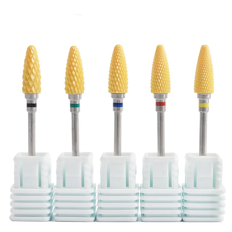 1Pc Ceramic Yellow Nail Drill Bits Cuticle Burr Milling Cutter Grinding Head Bullet Design Electric Manicure Pedicure Nail Tools
1Pc Ceramic Yellow Nail Drill Bits Cuticle Burr Milling Cutter Grinding Head Bullet Design Electric Manicure Pedicure Nail Tools