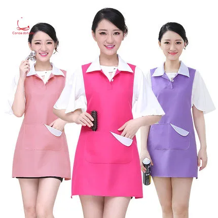 Fashion beauty salon cosmetician work clothes apron vest style female baby nail shop apron
Fashion beauty salon cosmetician work clothes apron vest style female baby nail shop apron