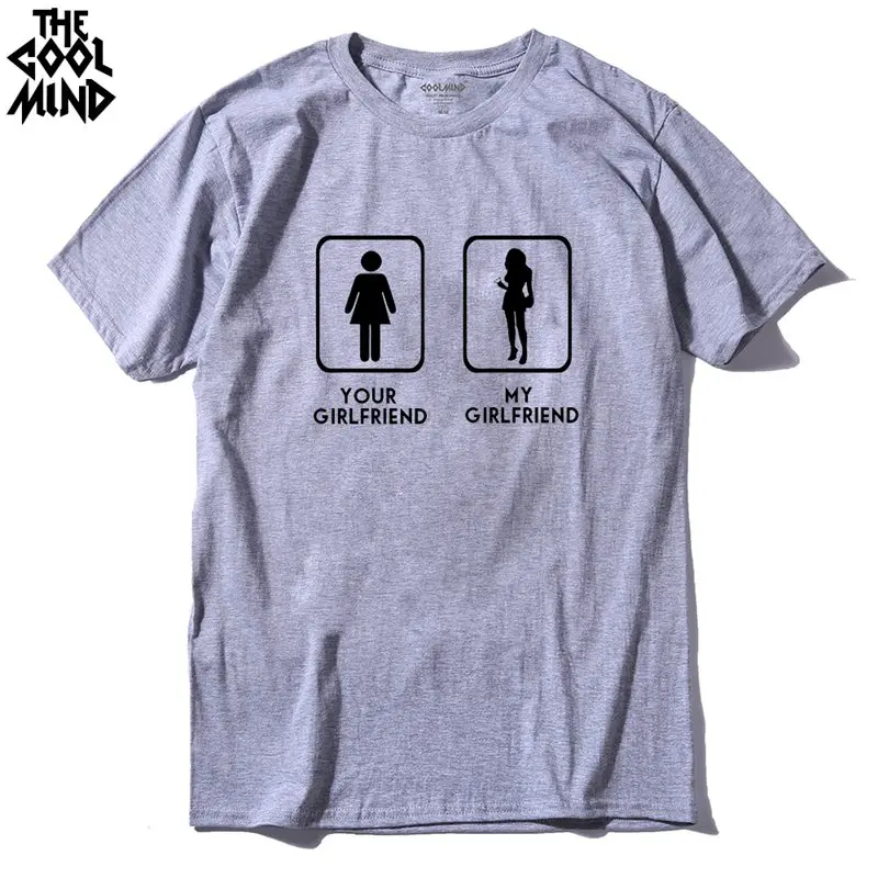 COOLMIND FU0113A 2017 New Summer Style Different GirlFriend T Shirt Men Casual Short Sleeve Men's Funny 100% Cotton T-shirt
COOLMIND FU0113A 2017 New Summer Style Different GirlFriend T Shirt Men Casual Short Sleeve Men's Funny 100% Cotton T-shirt