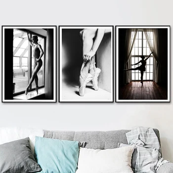 Black And White Elegant Ballet Dance Poster Prints Photo Nordic Style Girl Portrait Pictures Wall Art Home Decor Canvas Painting
Black And White Elegant Ballet Dance Poster Prints Photo Nordic Style Girl Portrait Pictures Wall Art Home Decor Canvas Painting