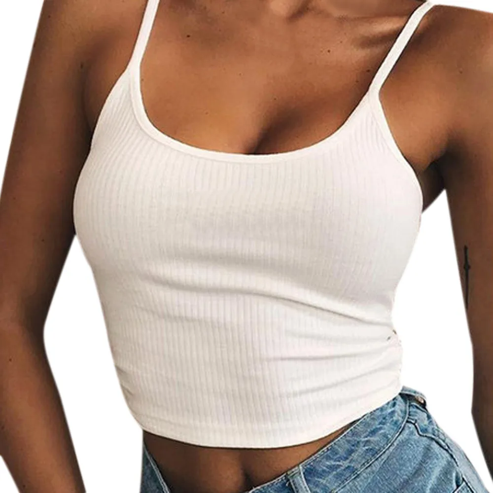 Women Sexy Solid White Red Adjustable Shoulder Straps Round Neck Sleeveless Crop Top Tank Camisole Summer Female Girl's Clothing
Women Sexy Solid White Red Adjustable Shoulder Straps Round Neck Sleeveless Crop Top Tank Camisole Summer Female Girl's Clothing