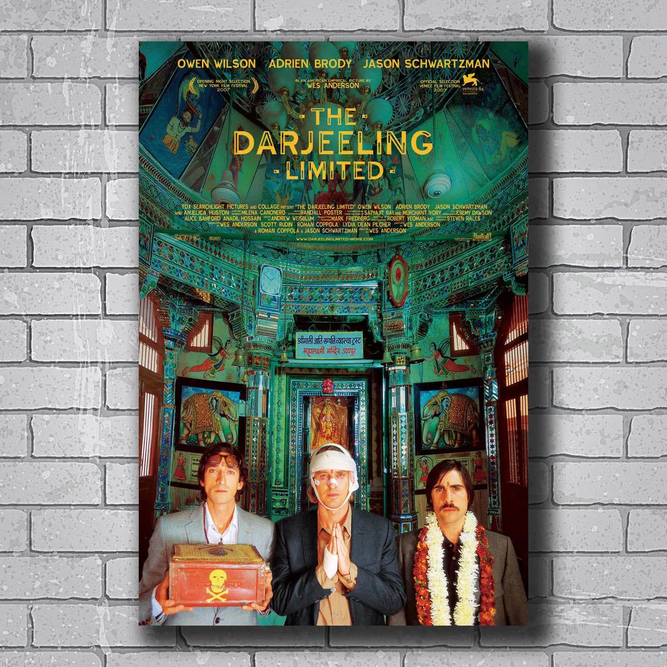 Q0044 Posters and Prints New THE DARJEELING LIMITED Owen Wilson WES ANDERSON Movie Custom Art Poster Canvas Painting Home Decor
Q0044 Posters and Prints New THE DARJEELING LIMITED Owen Wilson WES ANDERSON Movie Custom Art Poster Canvas Painting Home Decor