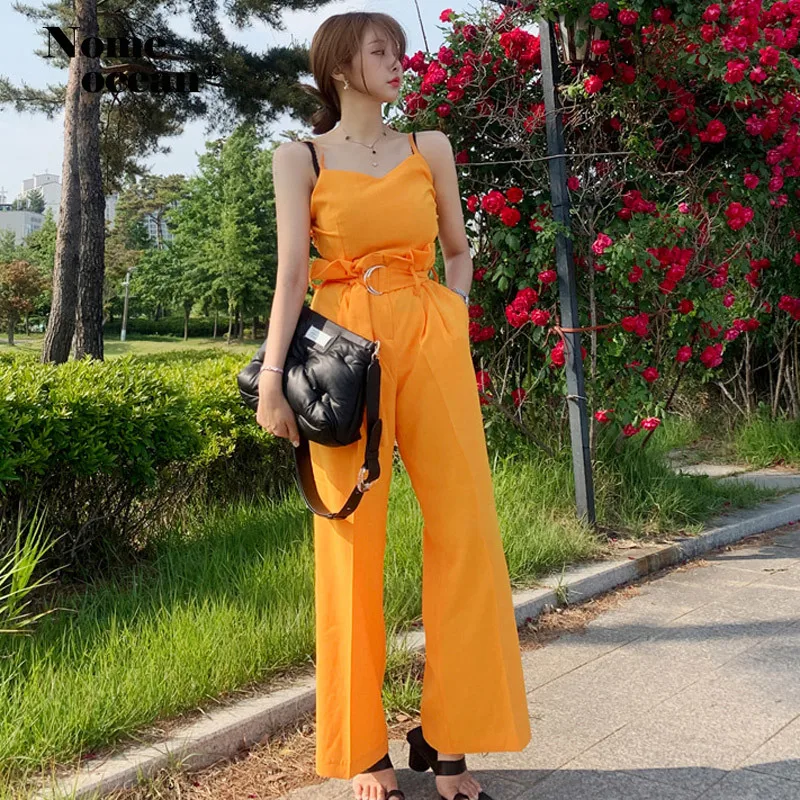 Sexy Two Pieces Wide Leg Pants Set Belted High Waist Women Jumpsuits Top and Trousers Set 2019 Summer Long Jumpsuit M19071113
Sexy Two Pieces Wide Leg Pants Set Belted High Waist Women Jumpsuits Top and Trousers Set 2019 Summer Long Jumpsuit M19071113
