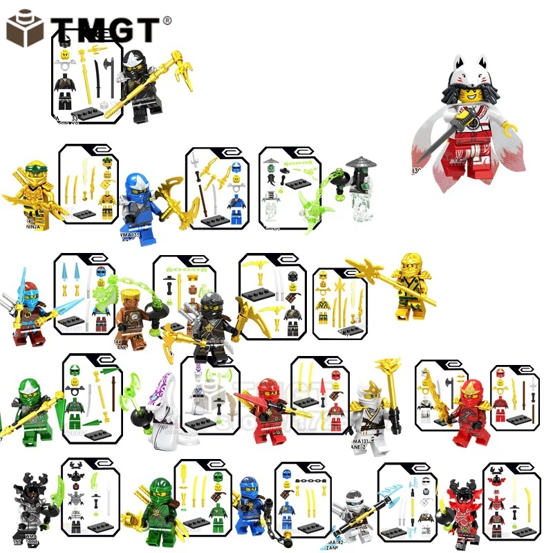 Single Ninja Wu Zane Kai Nya Jay Lloyd Geberal Sword Master Archer Pythor Yang Building Blocks Toys For Children
Single Ninja Wu Zane Kai Nya Jay Lloyd Geberal Sword Master Archer Pythor Yang Building Blocks Toys For Children