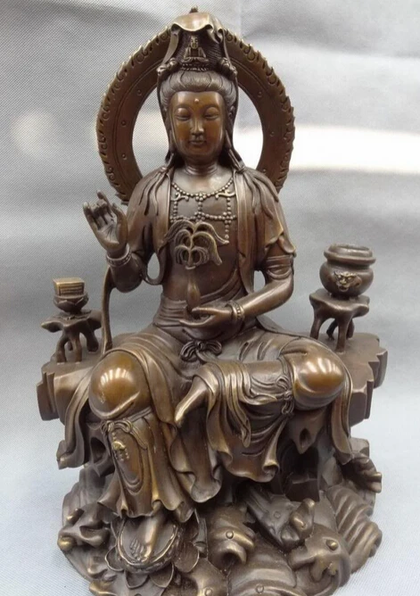 dr608 17" Chinese Pure Bronze Pray Lotus GuanYin Kwan-Yin Pot Bodhisattva Statue Set
dr608 17" Chinese Pure Bronze Pray Lotus GuanYin Kwan-Yin Pot Bodhisattva Statue Set