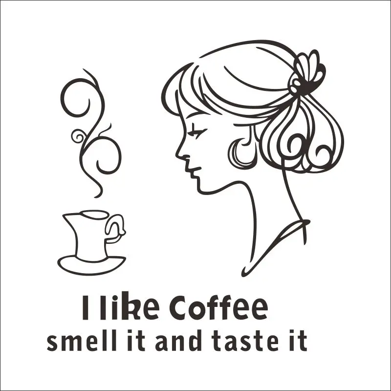 Шоколадный caliente cafe la etiqueta engomada del arte vinilo pared Pegatina decoracion росписи deca | Дом и сад
