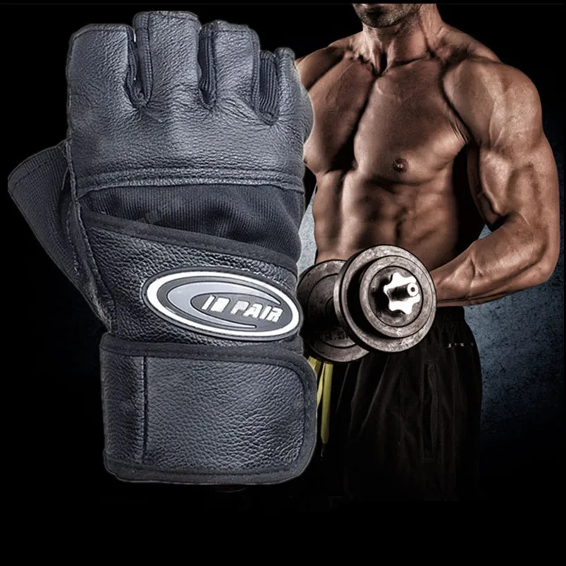 Men Gym Body Building Weight lifting Leather Fitness Gloves Sports Equipment Workout Exercise Fingerless Long Wrist Wrap Black
Men Gym Body Building Weight lifting Leather Fitness Gloves Sports Equipment Workout Exercise Fingerless Long Wrist Wrap Black