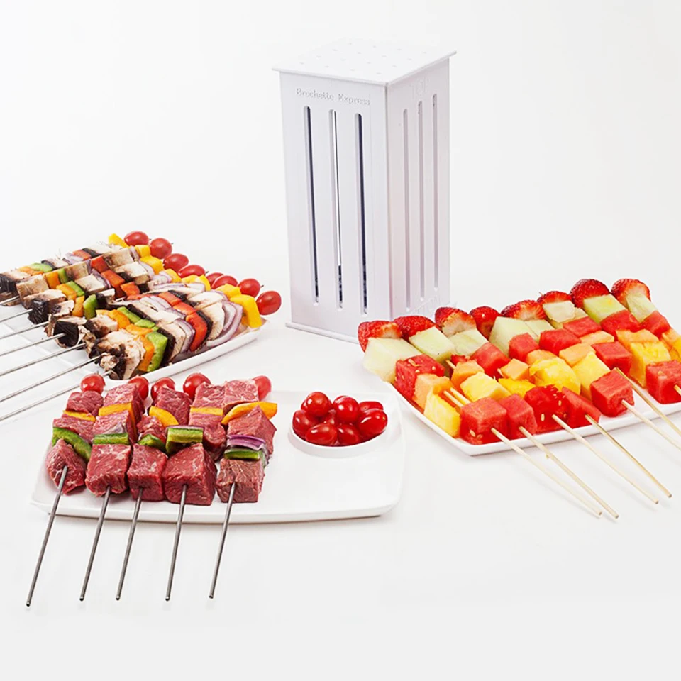 Portable 16 Hole Meat BBQ Barbecue Skewers Machine Kabob Maker Box Multi-purpose Meat Grinders BBQ Grill Tool Gadget Accessories
Portable 16 Hole Meat BBQ Barbecue Skewers Machine Kabob Maker Box Multi-purpose Meat Grinders BBQ Grill Tool Gadget Accessories