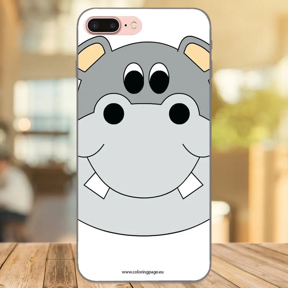 Милый мультяшный Бегемот с животными для Huawei Honor 5A 6A 6C 7A 7C 7X 8A 8C 8X 9 10 P8 P9 P10 P20 P30 Mini Lite