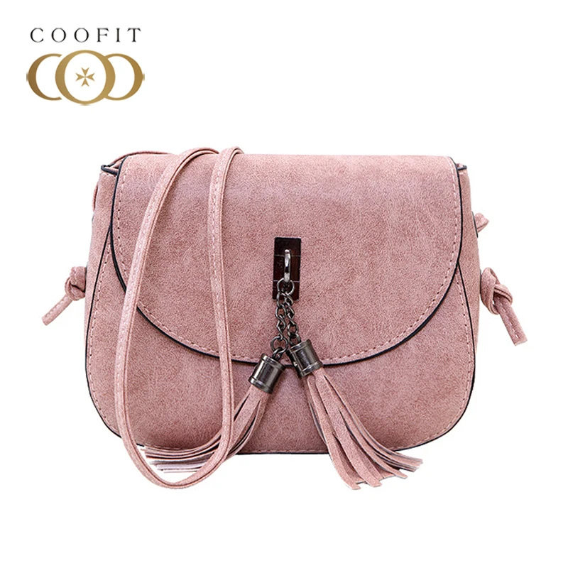 Coofit ретро сумки с кисточками женская модная мини сумка-седло винтажная сумка