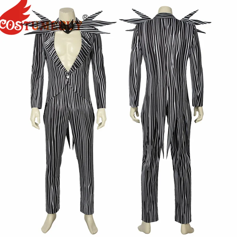 CostumeBuy The Nightmare Before Christmas Cosplay Jack Skellington Costume Black Stripe Suits Men Party Halloween Outfits
CostumeBuy The Nightmare Before Christmas Cosplay Jack Skellington Costume Black Stripe Suits Men Party Halloween Outfits