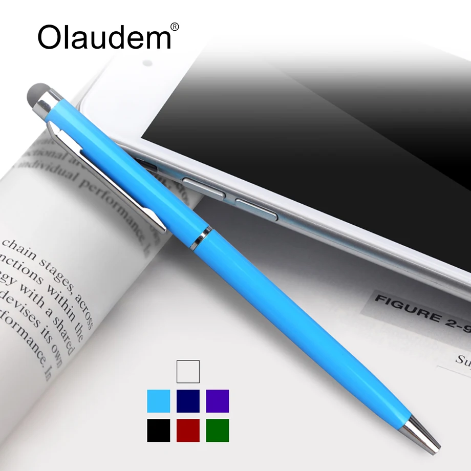 Стилус 2 в 1 Styli шариковые ручки сенсорный экран емкостная ручка для Kindle iPhone samsung