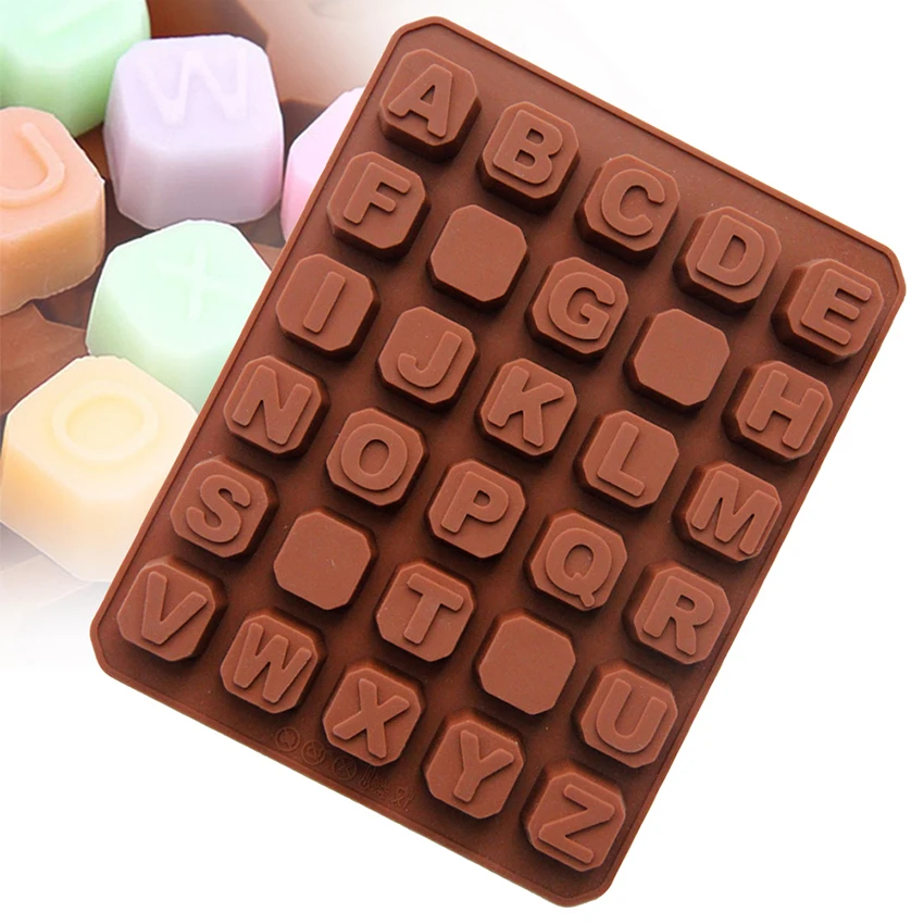 silicone mold of 26 letters + 4 spaces Chocolate Mold Ice Cube Mold Cake Baking Mould DIY
silicone mold of 26 letters + 4 spaces Chocolate Mold Ice Cube Mold Cake Baking Mould DIY