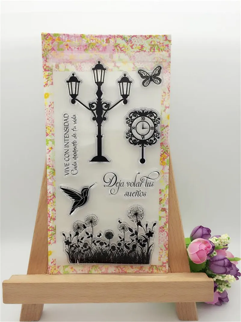 vintage clock and street lamp" Scrapbook DIY photo album clear stamp transparent stamp for paper carft card YUW219
vintage clock and street lamp" Scrapbook DIY photo album clear stamp transparent stamp for paper carft card YUW219