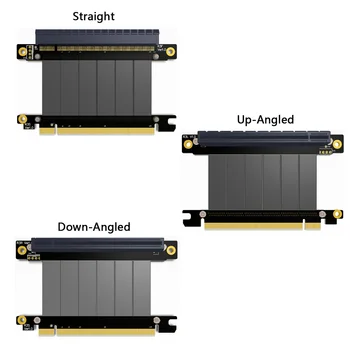 PCI-E Gen3.0 16x To 16x Riser Cable 10cm 20cm 30cm 40cm 50cm PCI-Express PCI-E X16 Extender Down Right Angled Elbow Design
PCI-E Gen3.0 16x To 16x Riser Cable 10cm 20cm 30cm 40cm 50cm PCI-Express PCI-E X16 Extender Down Right Angled Elbow Design