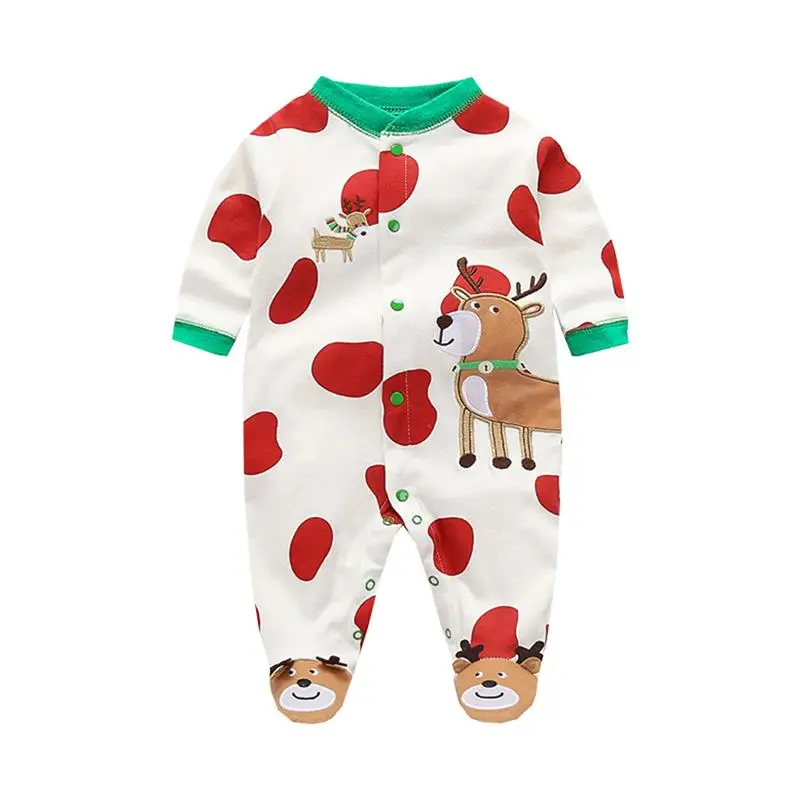 0-1Y MomentDAY Newborn Infant Toddler Children Kids Baby Boys Girls Cartoon Smiley Face Printing Cotton Jumpsuit Onesies Romper Clothes
