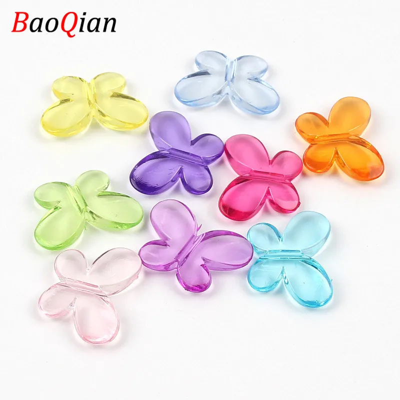 20PCS Transparent Acrylic Beads DIY Candy Color Butterfly Fashion Loose Beads Making Bracelet Jewelry Accessories 22x30mm
20PCS Transparent Acrylic Beads DIY Candy Color Butterfly Fashion Loose Beads Making Bracelet Jewelry Accessories 22x30mm
