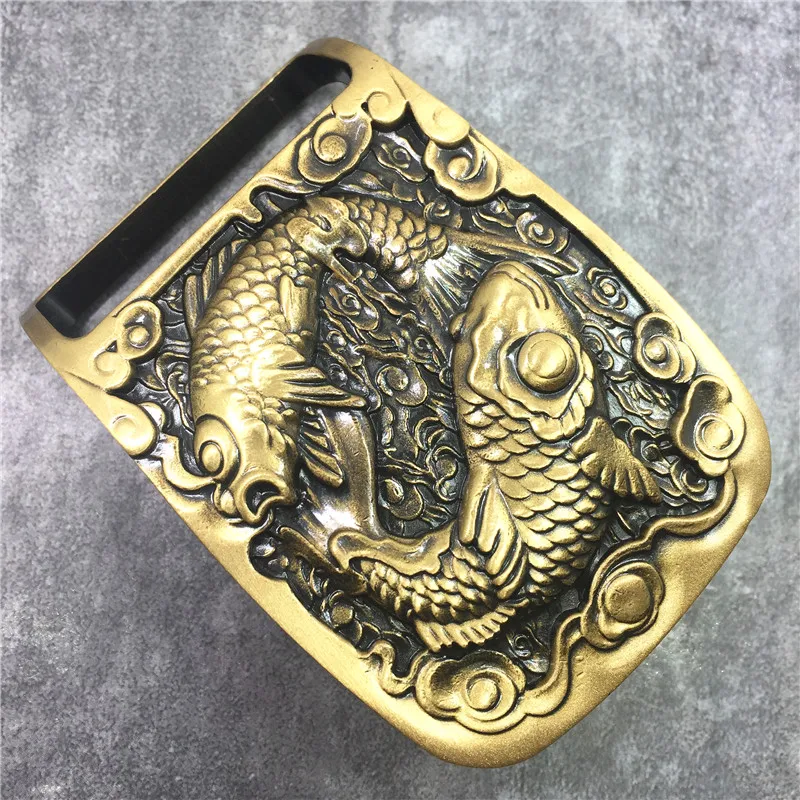 Top Quality Two Fishes Solid Brass Belt Buckle DIY Accessories Cowboy Belt Buckle For Men Leather Belt BK0582
Top Quality Two Fishes Solid Brass Belt Buckle DIY Accessories Cowboy Belt Buckle For Men Leather Belt BK0582