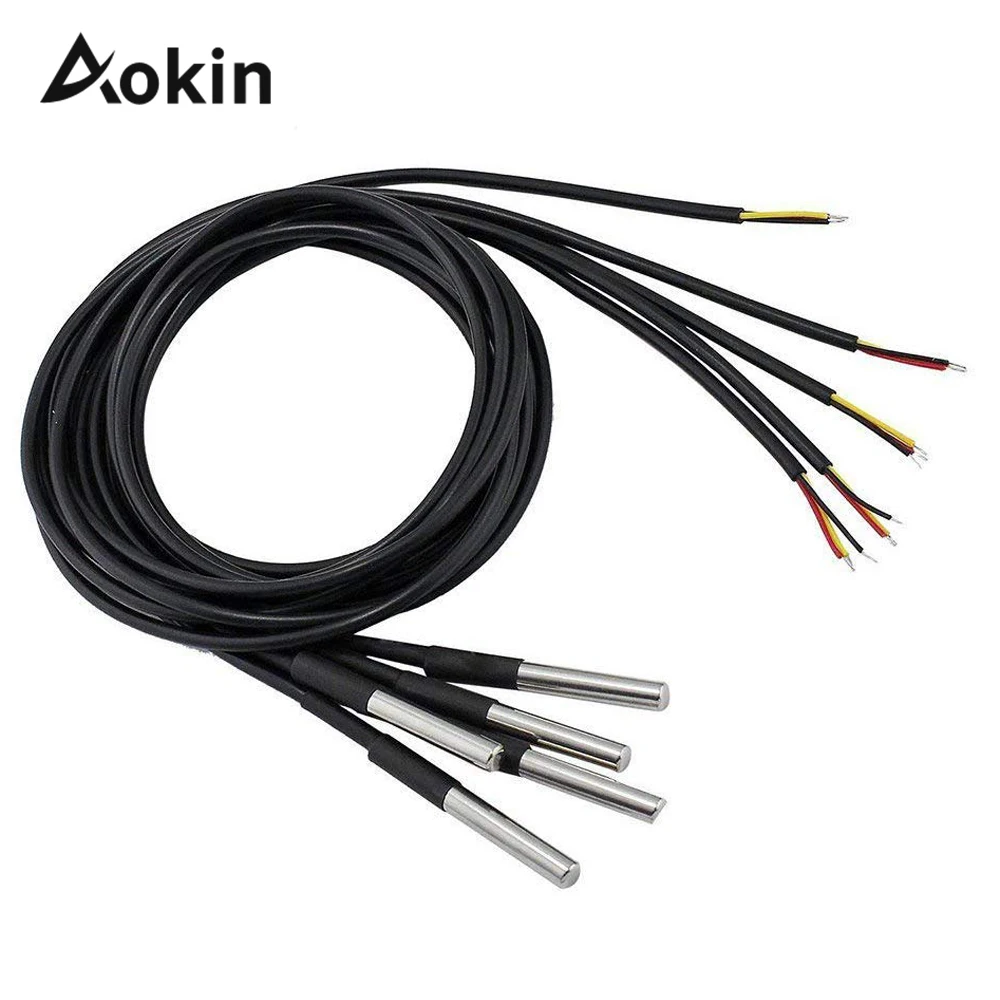 1Pcs DS18b20 Temperature Probe Temperature Sensor 18B20 For Arduino Diy Kit DS18b20 Stainless Steel Package Waterproof
1Pcs DS18b20 Temperature Probe Temperature Sensor 18B20 For Arduino Diy Kit DS18b20 Stainless Steel Package Waterproof