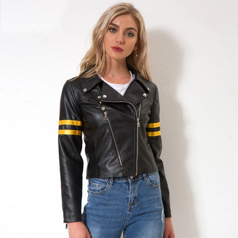 Lusumily 2019 New Arrivals Leather Jacket Spring Women Zipper Moto Cool Streetwear Autumn Coat Female Black Faux Leather Jackets
Lusumily 2019 New Arrivals Leather Jacket Spring Women Zipper Moto Cool Streetwear Autumn Coat Female Black Faux Leather Jackets