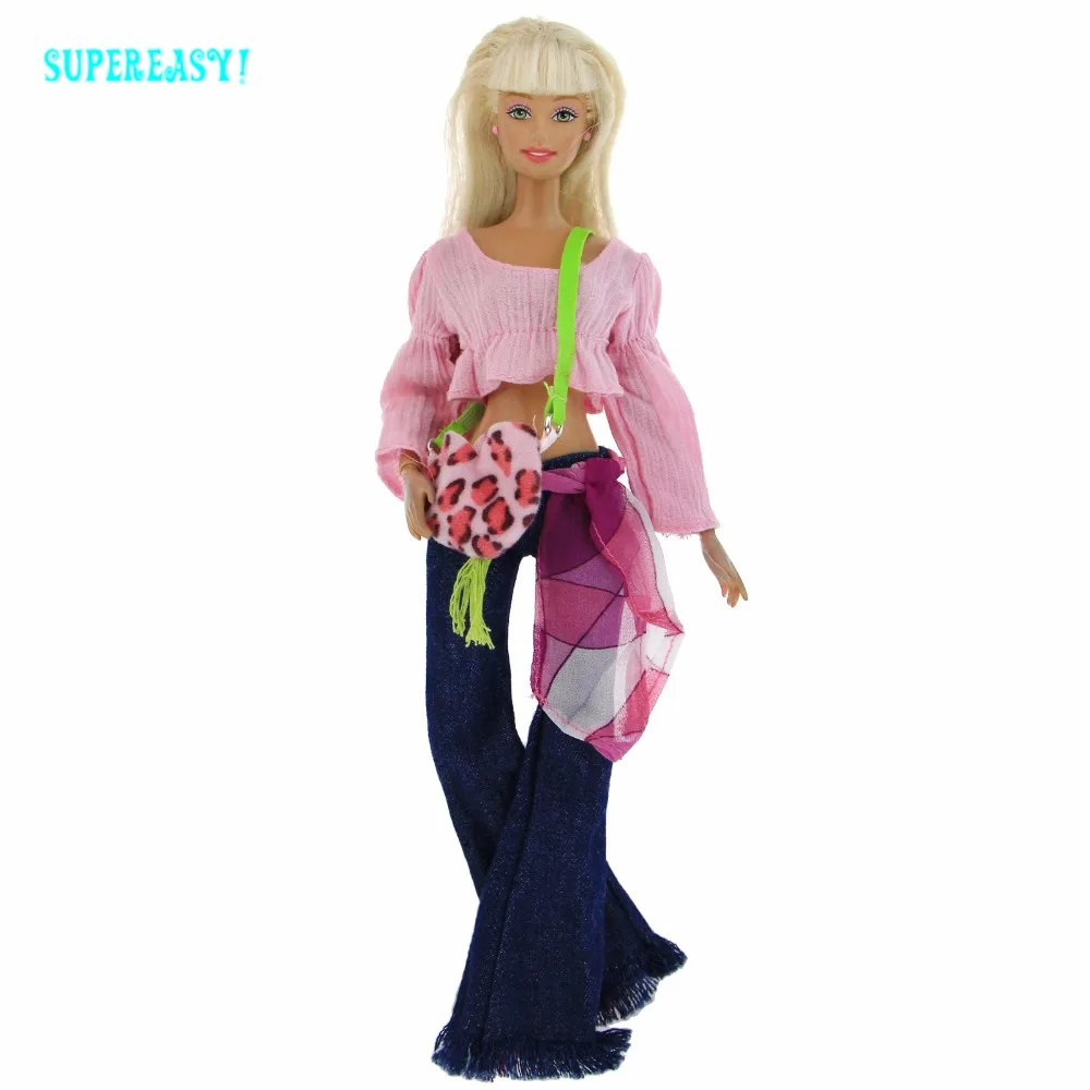 Fashion Modern Outfit Handmade Daily Casual Wear Blouse Pants Trousers Handbags Shoes Clothes For Barbie Kurhn Doll Accessories
Fashion Modern Outfit Handmade Daily Casual Wear Blouse Pants Trousers Handbags Shoes Clothes For Barbie Kurhn Doll Accessories