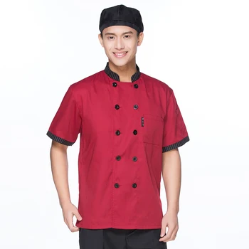 New Short-sleeved Summer Chef Jacket Restaurant Hotel Work Wear Overalls Kitchen Man Women Home Uniform Coat Suits
New Short-sleeved Summer Chef Jacket Restaurant Hotel Work Wear Overalls Kitchen Man Women Home Uniform Coat Suits