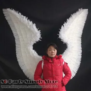 Cosplay Party Halloween Auto Show Bar Fashion conference props Adults Unique white Angel feather wings EMS Free shipping
Cosplay Party Halloween Auto Show Bar Fashion conference props Adults Unique white Angel feather wings EMS Free shipping