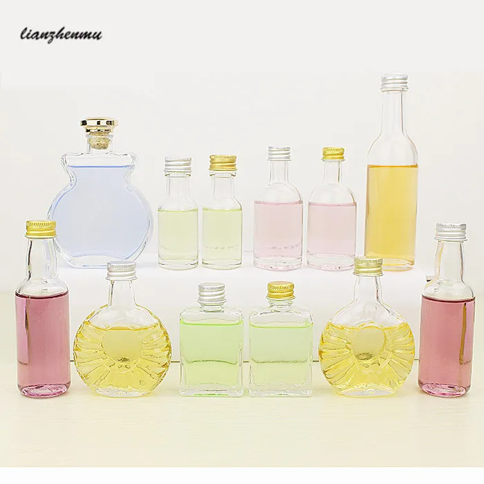 30ml 50ml Tasting wine bottle Transparent glass Creative packaging bottle Empty bottle with caps 10PCS
30ml 50ml Tasting wine bottle Transparent glass Creative packaging bottle Empty bottle with caps 10PCS