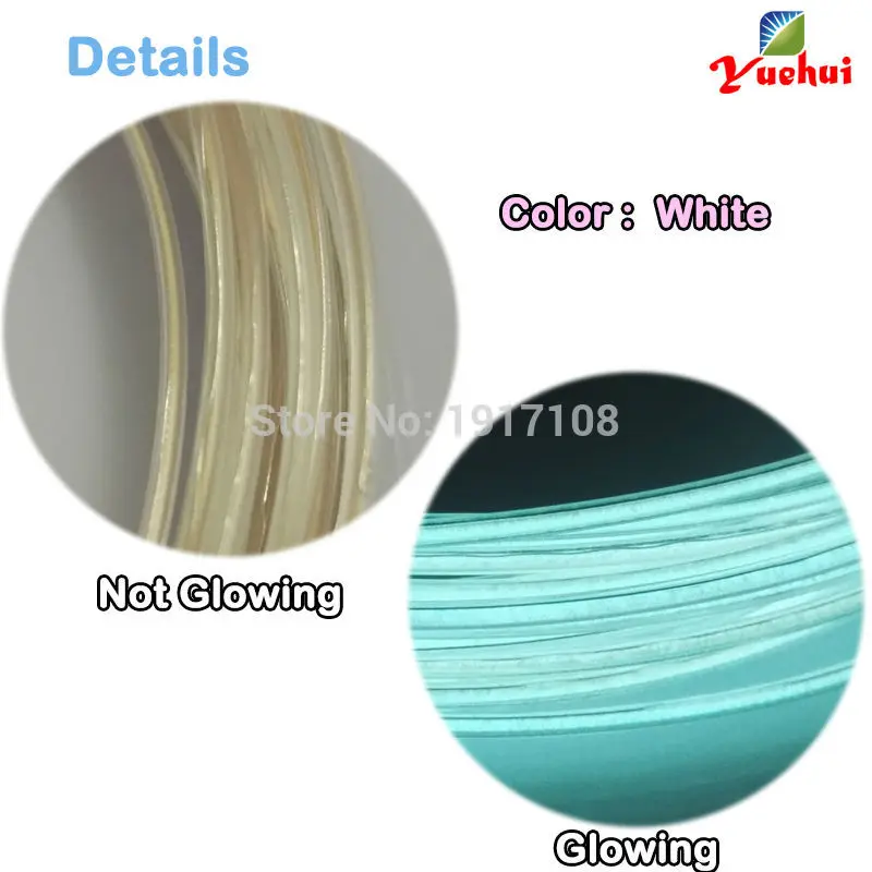 1.3mm 1Meter 4pcs EL wire electroluminescent wire light flexible LED neon cold light For clothes toys/craft Glow Party Supplies 19
