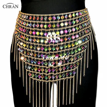 Chran Gold Fringe Skirt Belly Dancer Waist Belt Party Chain Necklace Bra Bralete Festival Mask Dress Wear Ibiza Jewelry CRS428
Chran Gold Fringe Skirt Belly Dancer Waist Belt Party Chain Necklace Bra Bralete Festival Mask Dress Wear Ibiza Jewelry CRS428