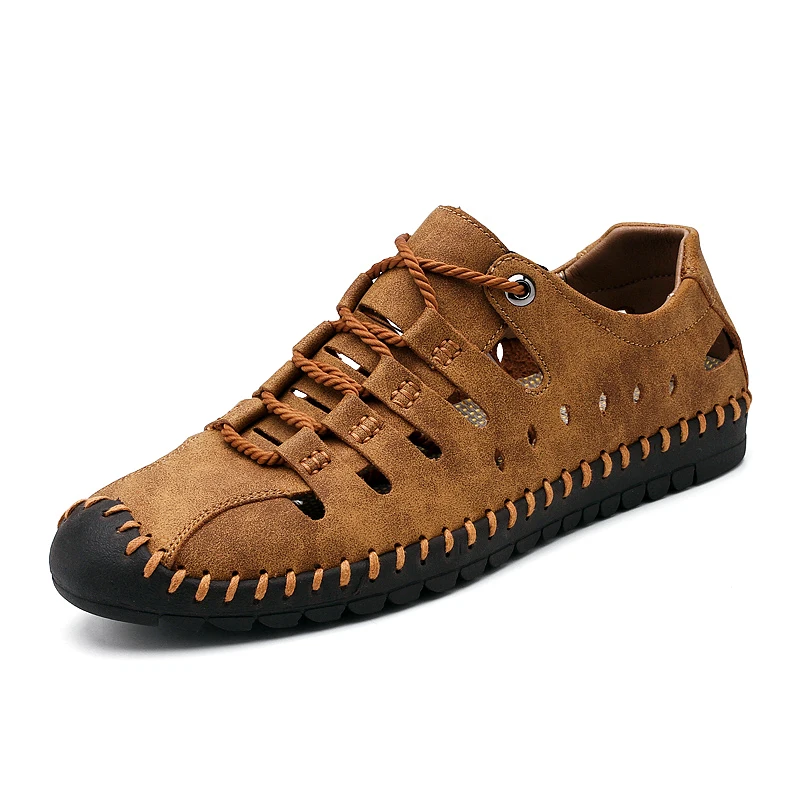 New Summer Men Genuine Leather Sandals Business Casual Shoes Men Outdoor Beach Sandals Roman Men Summer Water Shoes 1821
New Summer Men Genuine Leather Sandals Business Casual Shoes Men Outdoor Beach Sandals Roman Men Summer Water Shoes 1821