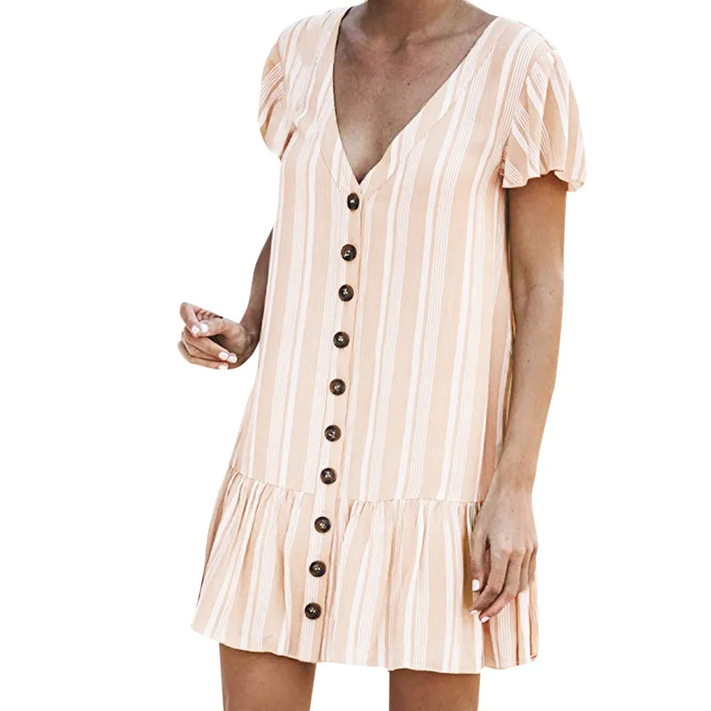 KLV 2019 Womens Summer Casual Natural Striped Printing Sleeveless Sling Ruffle Midi Dress free shipping D4
KLV 2019 Womens Summer Casual Natural Striped Printing Sleeveless Sling Ruffle Midi Dress free shipping D4