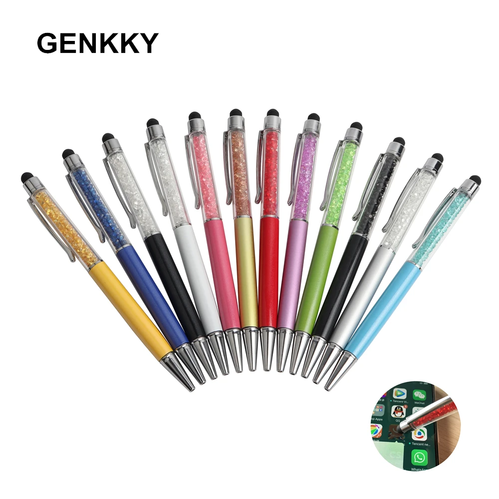 GENKKY Crystal Ballpoint Pens Fashion Creative Stylus Touch Pen for Writing Stationery Office & School Pen Ballpen Black Blue
GENKKY Crystal Ballpoint Pens Fashion Creative Stylus Touch Pen for Writing Stationery Office & School Pen Ballpen Black Blue