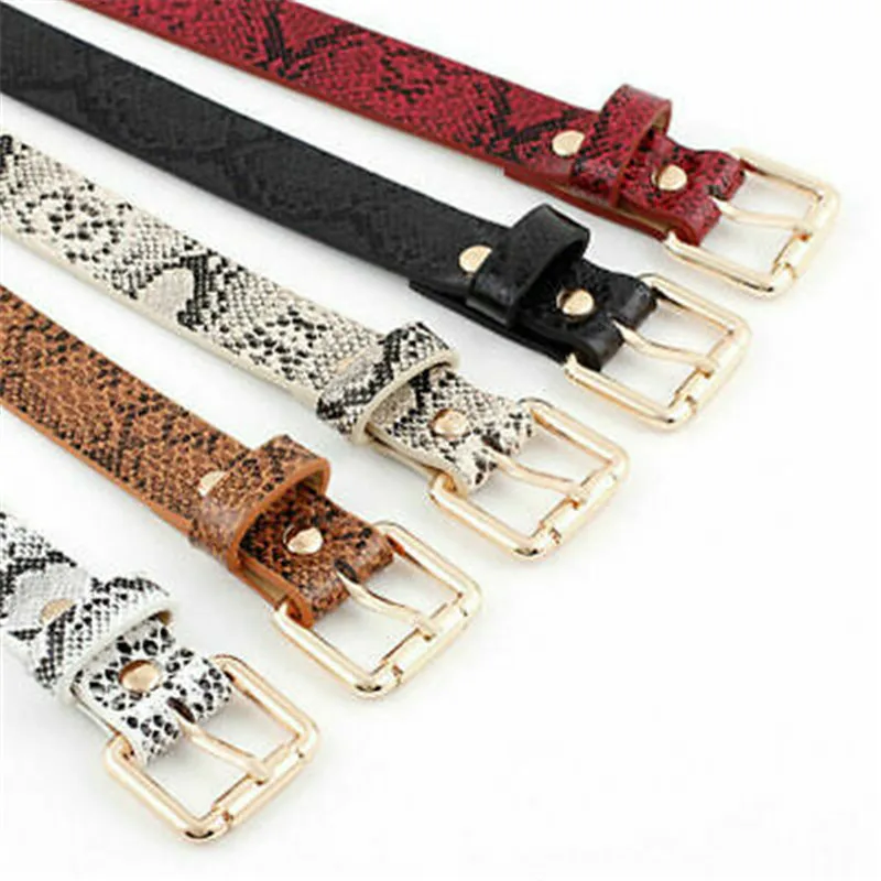 Snake Skin Print Belts For Women Gold Square Pin Buckle Waistband PU Leather Belt Women Snake Pattern Dress PU Leather Belt New
Snake Skin Print Belts For Women Gold Square Pin Buckle Waistband PU Leather Belt Women Snake Pattern Dress PU Leather Belt New
