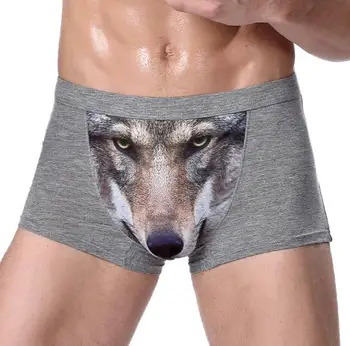 Sexy Funny Male Underwear Wolf Boxer Shorts Men's Shorts U Pouch Men Underwear Male Modal Underpants Man Lover Gift 4 Color
Sexy Funny Male Underwear Wolf Boxer Shorts Men's Shorts U Pouch Men Underwear Male Modal Underpants Man Lover Gift 4 Color