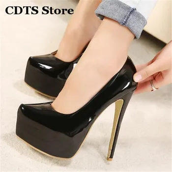 Crossdresser Plus:35-43 44 Spring/Autumn Stiletto 15cm thin high heels sexy Nightclub pumps women's wedding shoes zapatos mujer
Crossdresser Plus:35-43 44 Spring/Autumn Stiletto 15cm thin high heels sexy Nightclub pumps women's wedding shoes zapatos mujer