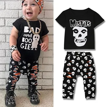 2018 Halloween Children's Suits Summer Boys Short-sleeved T-shirt Tops + Trousers Two-piece Children's Clothing
2018 Halloween Children's Suits Summer Boys Short-sleeved T-shirt Tops + Trousers Two-piece Children's Clothing
