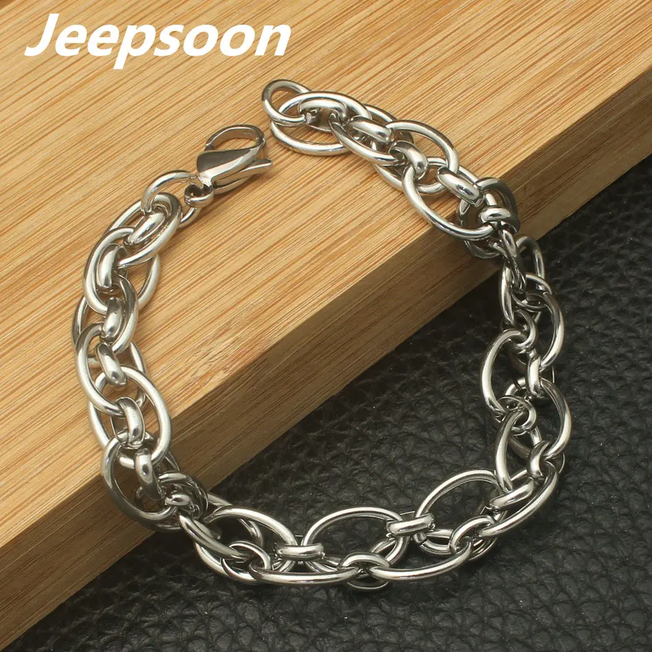 Wholesale Stainless Steel New Style Vintage Bracelet & Bracelets Silver Color Chain Bracelet Hot sales BFHZABAI
Wholesale Stainless Steel New Style Vintage Bracelet & Bracelets Silver Color Chain Bracelet Hot sales BFHZABAI