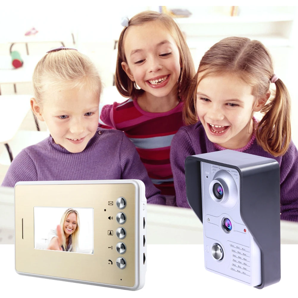 4.3 Inch Door Phone Doorbell Intercom Kit 1 Camera 1 Monitor Night Vision Electric lock Free Shipping 2017New
4.3 Inch Door Phone Doorbell Intercom Kit 1 Camera 1 Monitor Night Vision Electric lock Free Shipping 2017New