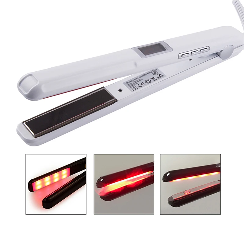 Professional Hair Straightener Irons Ultrasonic Infrared Hair Iron LCD Display Hairs Flat Iron Board Treatment Recover Damaged
Professional Hair Straightener Irons Ultrasonic Infrared Hair Iron LCD Display Hairs Flat Iron Board Treatment Recover Damaged