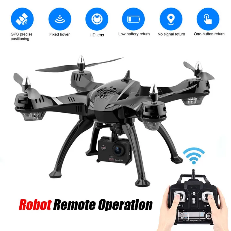 Full HD 1080P Camera 5G RC Drone Airplanes Quadcopter Headless 2.4GHz FPV GPS Positioning Gimbal Photo Recording Adjustable
Full HD 1080P Camera 5G RC Drone Airplanes Quadcopter Headless 2.4GHz FPV GPS Positioning Gimbal Photo Recording Adjustable