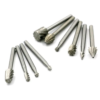 10pcs High Speed Steel Milling Rotary File Burrs Bit Set Wood Carving Rasps Router Bits Grinding Head 39mm
10pcs High Speed Steel Milling Rotary File Burrs Bit Set Wood Carving Rasps Router Bits Grinding Head 39mm